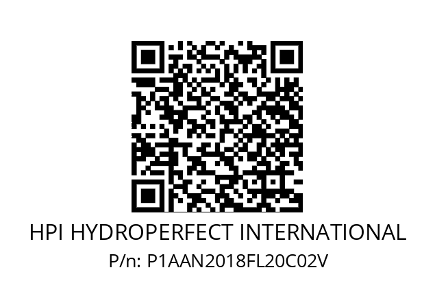   HPI HYDROPERFECT INTERNATIONAL P1AAN2018FL20C02V