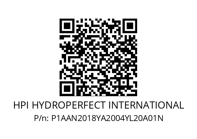   HPI HYDROPERFECT INTERNATIONAL P1AAN2018YA2004YL20A01N