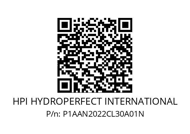   HPI HYDROPERFECT INTERNATIONAL P1AAN2022CL30A01N