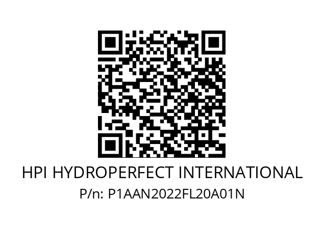   HPI HYDROPERFECT INTERNATIONAL P1AAN2022FL20A01N