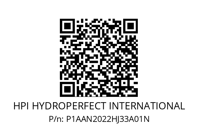   HPI HYDROPERFECT INTERNATIONAL P1AAN2022HJ33A01N