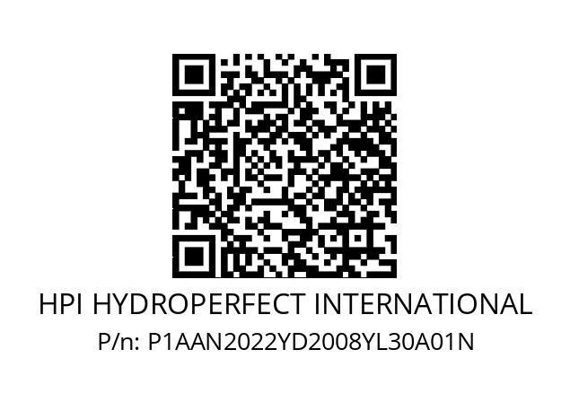   HPI HYDROPERFECT INTERNATIONAL P1AAN2022YD2008YL30A01N