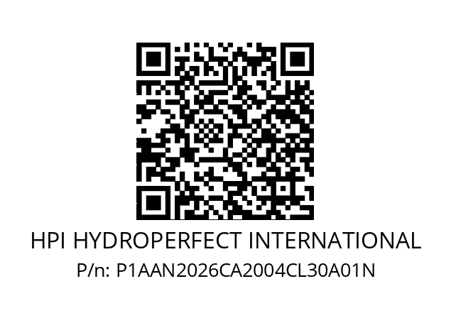   HPI HYDROPERFECT INTERNATIONAL P1AAN2026CA2004CL30A01N