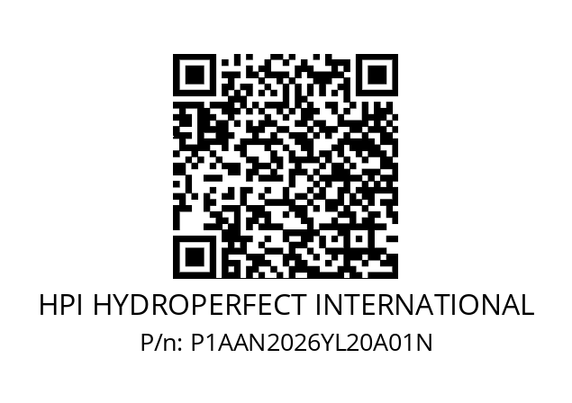   HPI HYDROPERFECT INTERNATIONAL P1AAN2026YL20A01N