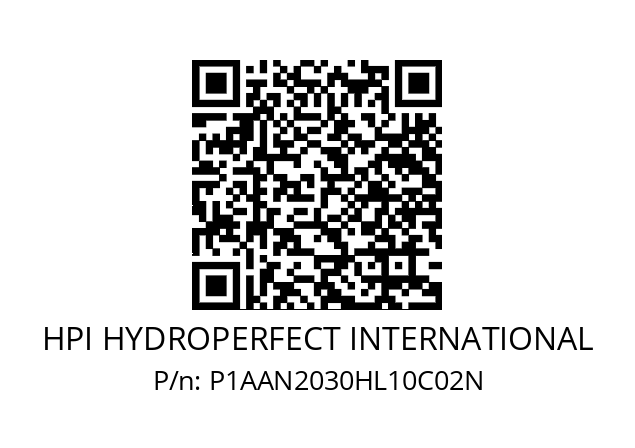   HPI HYDROPERFECT INTERNATIONAL P1AAN2030HL10C02N