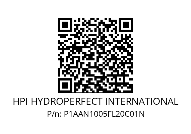   HPI HYDROPERFECT INTERNATIONAL P1AAN1005FL20C01N