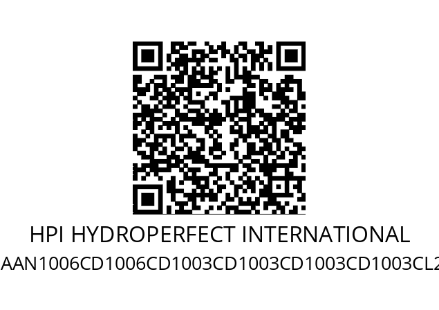   HPI HYDROPERFECT INTERNATIONAL P1AAN1006CD1006CD1003CD1003CD1003CD1003CL20C01N