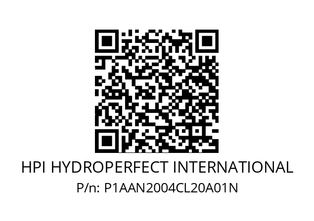   HPI HYDROPERFECT INTERNATIONAL P1AAN2004CL20A01N