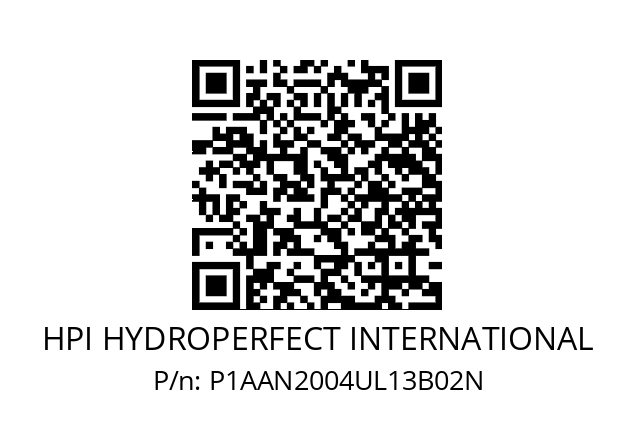   HPI HYDROPERFECT INTERNATIONAL P1AAN2004UL13B02N