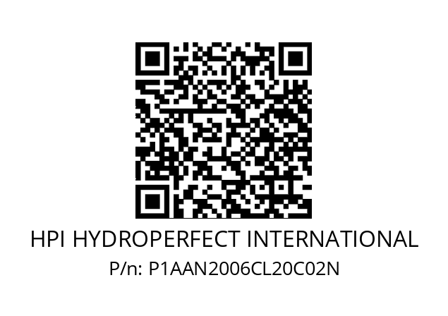   HPI HYDROPERFECT INTERNATIONAL P1AAN2006CL20C02N