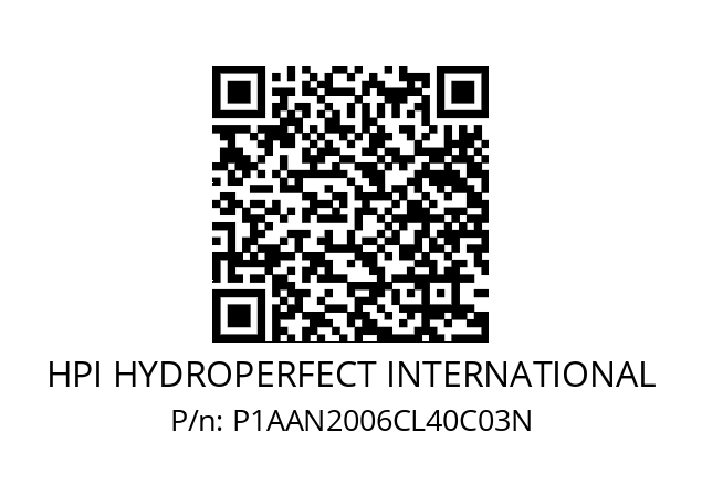   HPI HYDROPERFECT INTERNATIONAL P1AAN2006CL40C03N