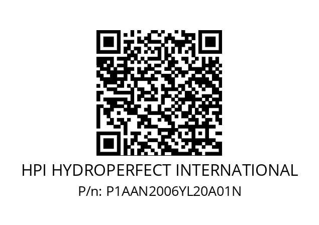   HPI HYDROPERFECT INTERNATIONAL P1AAN2006YL20A01N