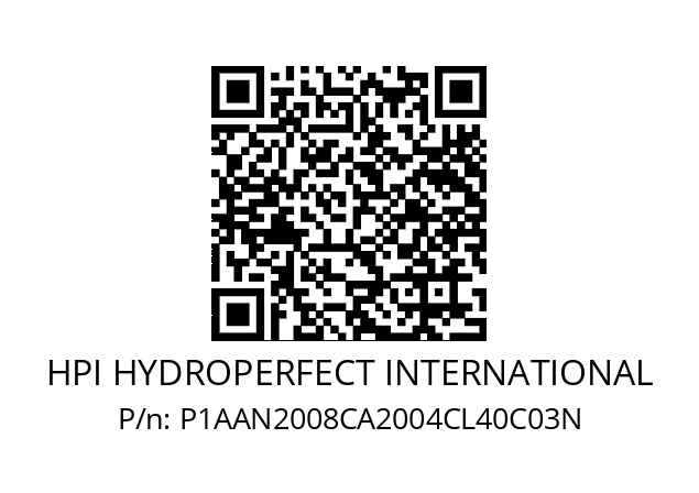   HPI HYDROPERFECT INTERNATIONAL P1AAN2008CA2004CL40C03N