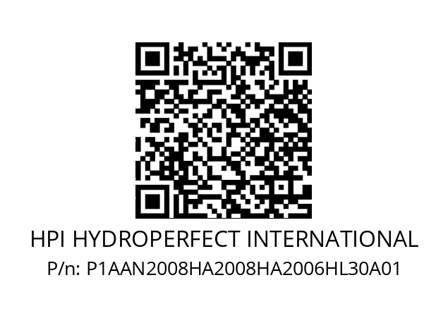   HPI HYDROPERFECT INTERNATIONAL P1AAN2008HA2008HA2006HL30A01