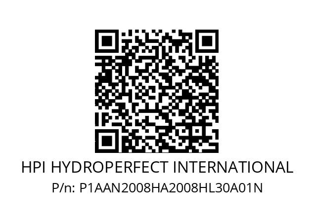   HPI HYDROPERFECT INTERNATIONAL P1AAN2008HA2008HL30A01N