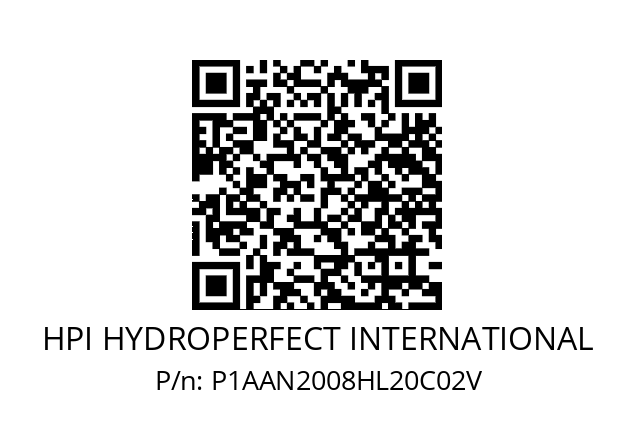   HPI HYDROPERFECT INTERNATIONAL P1AAN2008HL20C02V