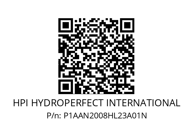   HPI HYDROPERFECT INTERNATIONAL P1AAN2008HL23A01N