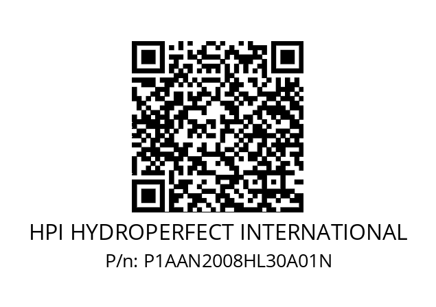   HPI HYDROPERFECT INTERNATIONAL P1AAN2008HL30A01N