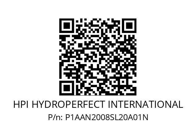   HPI HYDROPERFECT INTERNATIONAL P1AAN2008SL20A01N