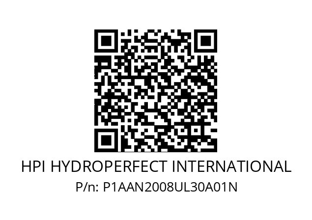   HPI HYDROPERFECT INTERNATIONAL P1AAN2008UL30A01N