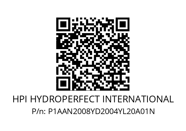   HPI HYDROPERFECT INTERNATIONAL P1AAN2008YD2004YL20A01N