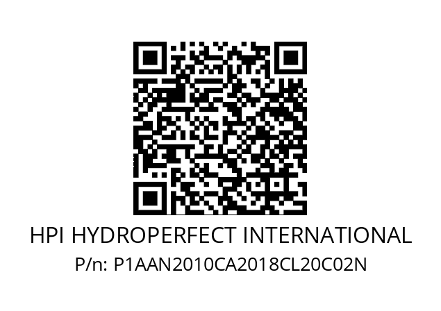   HPI HYDROPERFECT INTERNATIONAL P1AAN2010CA2018CL20C02N