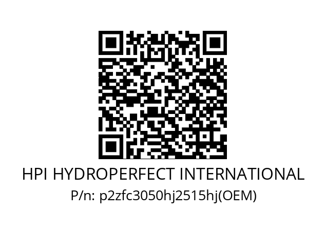   HPI HYDROPERFECT INTERNATIONAL p2zfc3050hj2515hj(OEM)