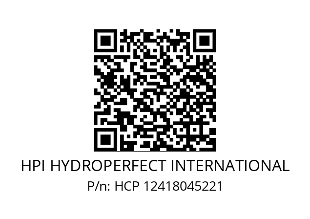   HPI HYDROPERFECT INTERNATIONAL HCP 12418045221