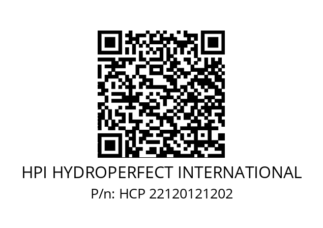   HPI HYDROPERFECT INTERNATIONAL HCP 22120121202