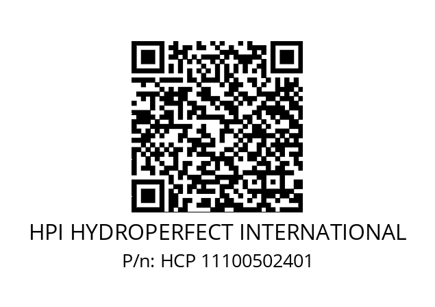   HPI HYDROPERFECT INTERNATIONAL HCP 11100502401