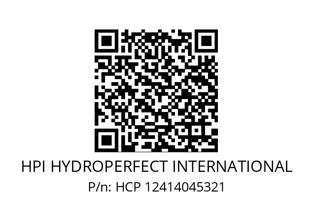   HPI HYDROPERFECT INTERNATIONAL HCP 12414045321