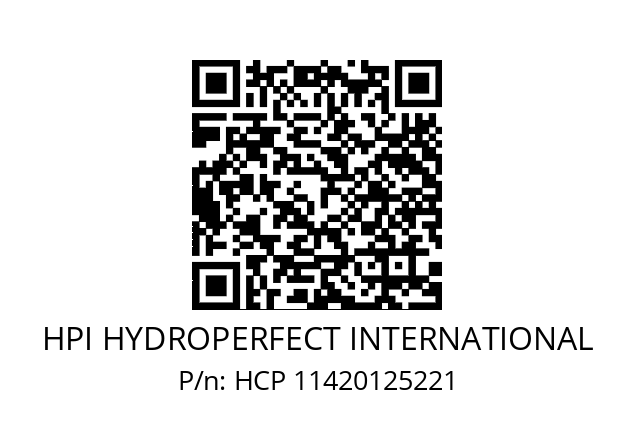   HPI HYDROPERFECT INTERNATIONAL HCP 11420125221