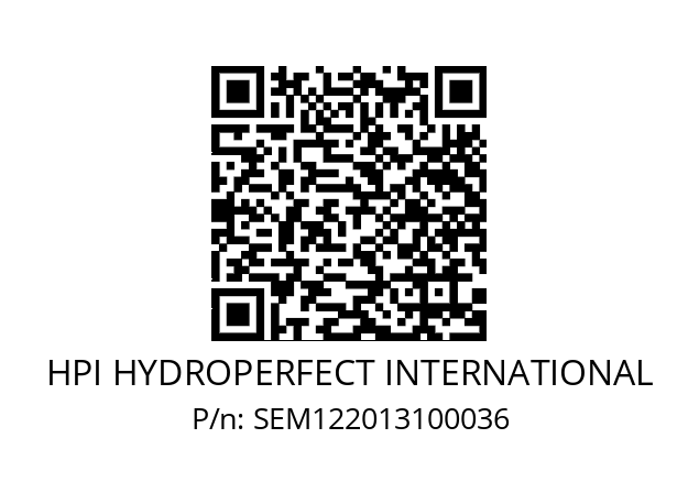   HPI HYDROPERFECT INTERNATIONAL SEM122013100036