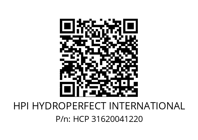   HPI HYDROPERFECT INTERNATIONAL HCP 31620041220