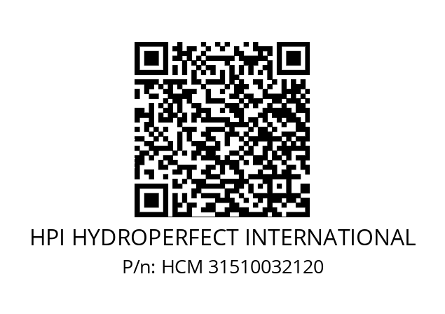   HPI HYDROPERFECT INTERNATIONAL HCM 31510032120