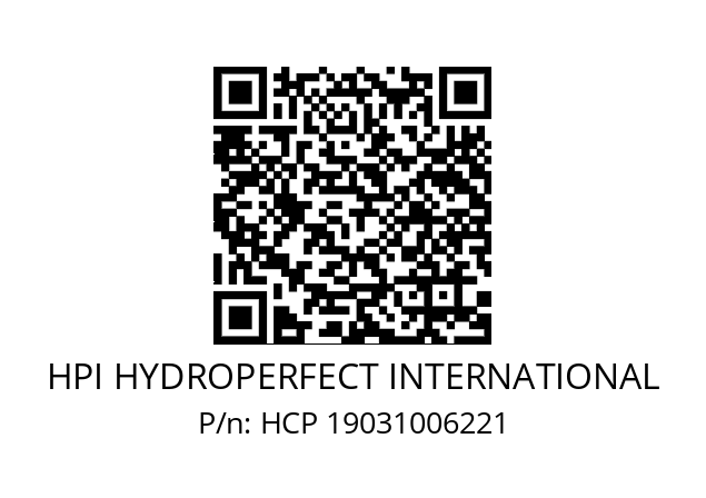   HPI HYDROPERFECT INTERNATIONAL HCP 19031006221