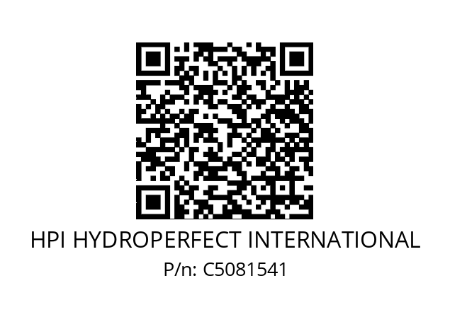   HPI HYDROPERFECT INTERNATIONAL C5081541