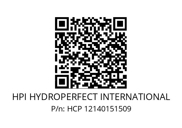   HPI HYDROPERFECT INTERNATIONAL HCP 12140151509