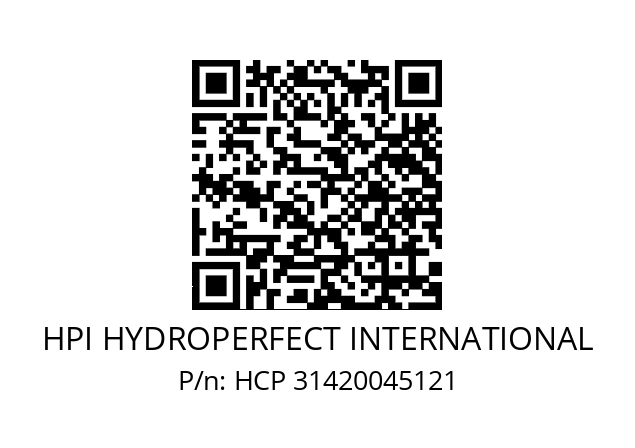   HPI HYDROPERFECT INTERNATIONAL HCP 31420045121