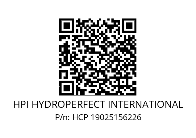   HPI HYDROPERFECT INTERNATIONAL HCP 19025156226