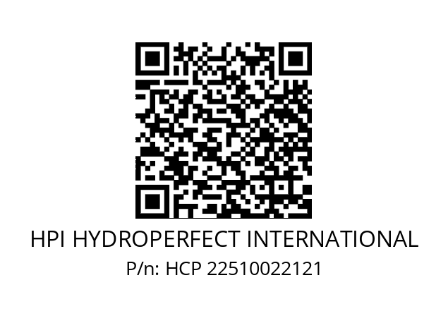   HPI HYDROPERFECT INTERNATIONAL HCP 22510022121