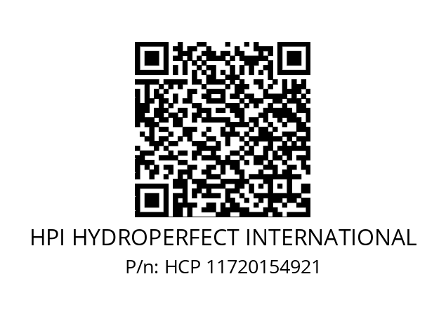   HPI HYDROPERFECT INTERNATIONAL HCP 11720154921