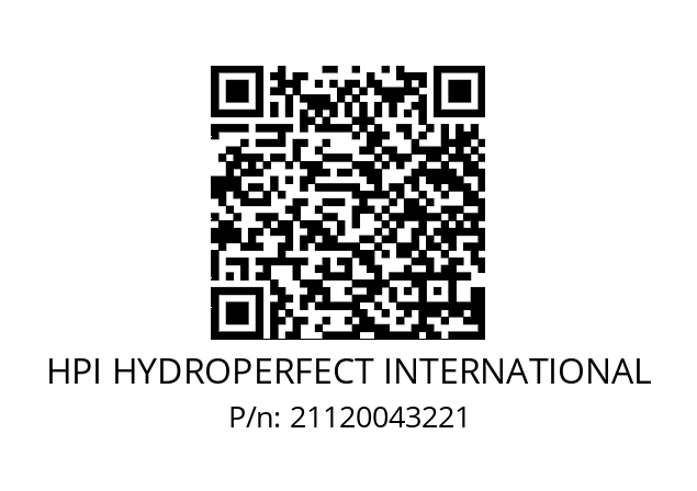   HPI HYDROPERFECT INTERNATIONAL 21120043221