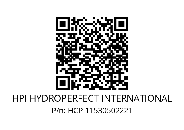   HPI HYDROPERFECT INTERNATIONAL HCP 11530502221