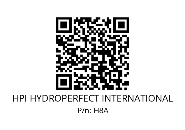   HPI HYDROPERFECT INTERNATIONAL H8A