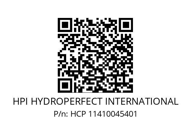   HPI HYDROPERFECT INTERNATIONAL HCP 11410045401