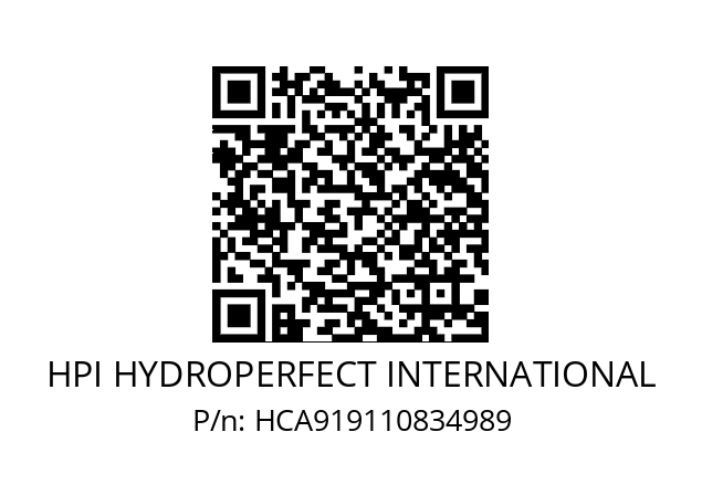   HPI HYDROPERFECT INTERNATIONAL HCA919110834989