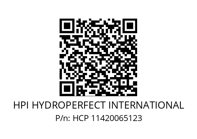   HPI HYDROPERFECT INTERNATIONAL HCP 11420065123