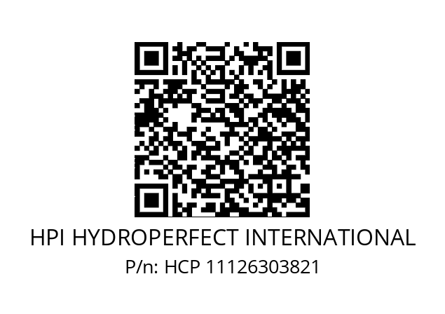   HPI HYDROPERFECT INTERNATIONAL HCP 11126303821