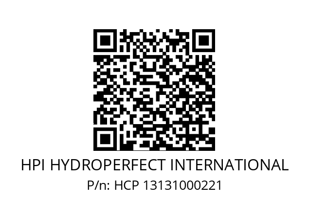   HPI HYDROPERFECT INTERNATIONAL HCP 13131000221